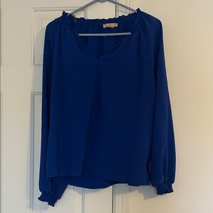 Elegant Women's Blue Blouse